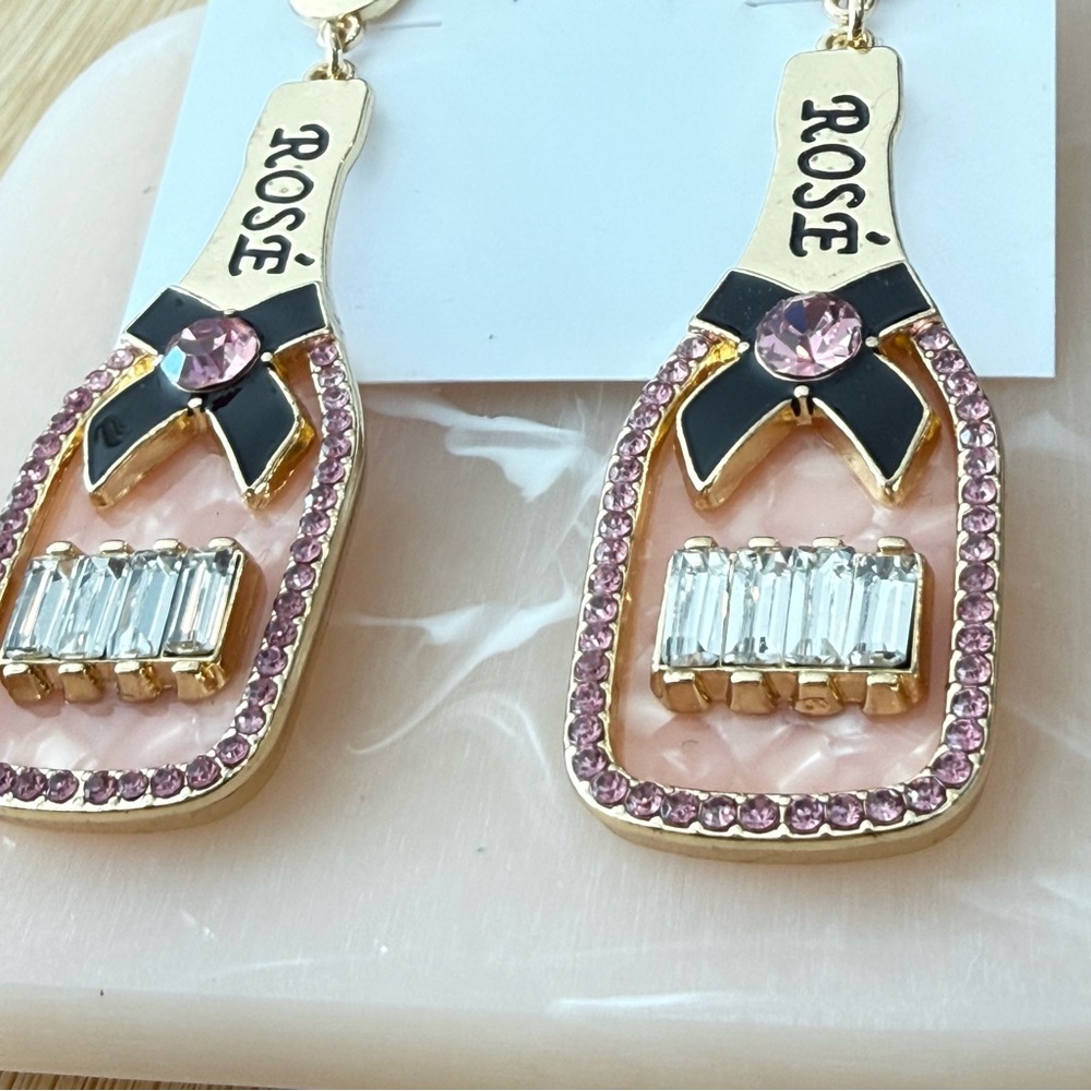 Celebrate Together Pink and Gold Earrings - Picture 3 of 9